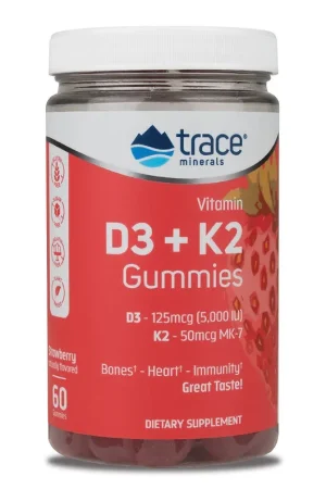Trace Minerals Vitamin D3+K2 Gummies - 60 stuks